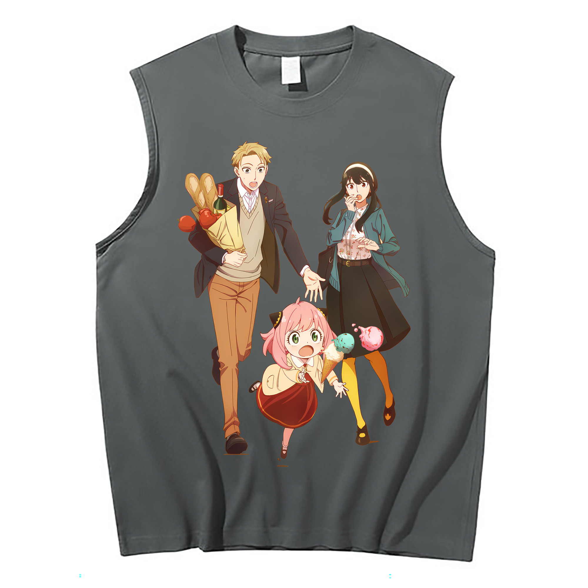 （画像用） SPY×FAMILY间谍家家酒 コットン100％タンクトップ（フロントプリント）